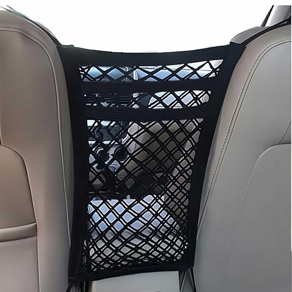 3-Layer Car Storage Net for LINCO Aviator(6seats Without armrest) 2020-2023, Stretchable Cars Seat Mesh Bag Mesh Pocket Elastic Tissue Purse Holder Netting