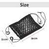 3-Layer Car Storage Net for LINCO Aviator(6seats Without armrest) 2020-2023, Stretchable Cars Seat Mesh Bag Mesh Pocket Elastic Tissue Purse Holder Netting view 3