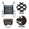 3-Layer Car Storage Net for LINCO Aviator(6seats Without armrest) 2020-2023, Stretchable Cars Seat Mesh Bag Mesh Pocket Elastic Tissue Purse Holder Netting view 4