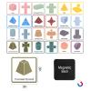Jianwen Magnetic 3D Shapes Flash Cards, Geometry Math Manipulatives view 2