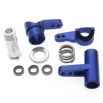 Alloy 1pcs Servo Saver Set for rc Hobby Model car 1-10 VRX Octane Vetta Karoo FTX Outlaw Upgraded hop-up Parts(Navy Blue)