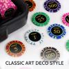 ANCHSAIL Poker Set 500PCS 14g Clay Poker Chips with Numbers view 2
