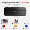 ANCHSAIL Poker Set 500PCS 14g Clay Poker Chips with Numbers view 4