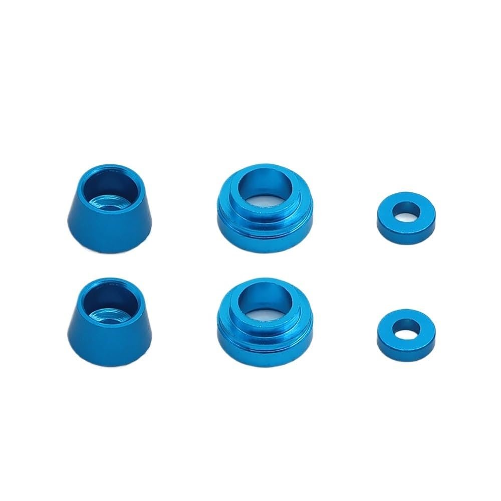 9IMOD Metal Steering Cups Gasket Front Steering Cups Gasket 1/10 Tamiya TT02 Gasket Kit for 1/10 Tamiya TT02 RC Car Upgrade Part(Blue)