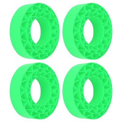 Fabater Silicone Tire Inserts, Soft 106 x 42mm Fit for SCX10 III Vibrant Color 1.9in Tire Foam Set with Easy Install Enhanced Grip Traction, Replaces Inserts for 1.9 Inch Tires (Green)