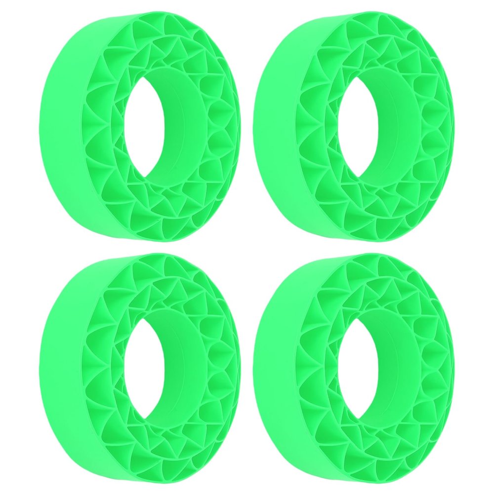 Fabater Silicone Tire Inserts, Soft 106 x 42mm Fit for SCX10 III Vibrant Color 1.9in Tire Foam Set with Easy Install Enhanced Grip Traction, Replaces Inserts for 1.9 Inch Tires (Green)