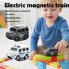 2Pcs Replacement Magnetic Electric Train Cars, USB Rechargeable Add-On Accessory for Flexible Race Tracks, Compatible with Electric Train Sets, Track & Cable Not Included (Off Road) view 2