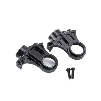 Alloy Differential Yoke Set Diff Cover Case for 1/10 Arrma 3S Senton Granite Big Rock Typhon Vorteks Brushed Upgrade Parts(Black)