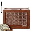 2026 Wooden Cash Saver Money Boxs,Reusable Woodens Piggy Bank,Money Saving Box with Money Target,Home Office Decorative,Unique Gift (Large) view 1