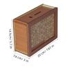 2026 Wooden Cash Saver Money Boxs,Reusable Woodens Piggy Bank,Money Saving Box with Money Target,Home Office Decorative,Unique Gift (Large) view 2