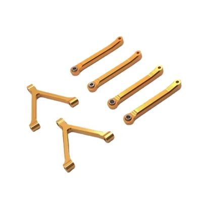 Models Upgrades Parts For Mini SG-2801 SG2801 D90 Metal Upgraded Connecting Rod Set RC Car Spare Parts(Yellow)