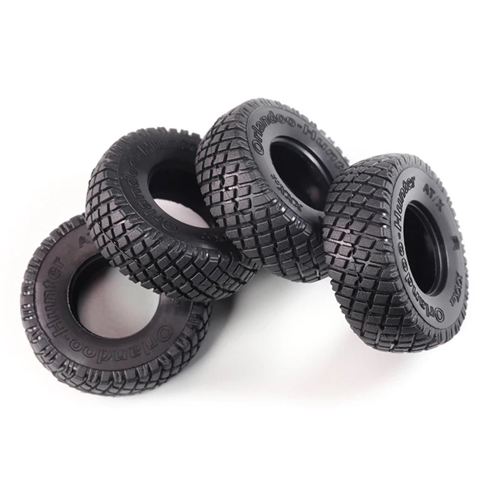 For Hunter 1:32 Model OH32X02 Mesh Rubber Soft Tire Tread GA1016 Outer Diameter 33MM for 18MM Wheels confident(4PCS)