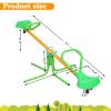 360 Degree Rotation Outdoor Spinning Seesaw Sit for Ages 3-8, Toddler Seesaw Sit and Spin Teeter Totter Outside, Outdoor Playground Equipment Swivel Teeter Totter for Backyard (Spin Teeter Totter) view 3