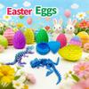 BOYLOVE 6Pcs Prefilled Easter Eggs with 3D Printed Dinosaur Toys, 3D Printed Dragon Animals, Cool T-Rex Fidget Toys for Easter Basket Stuffers, Birthday Party Favors & Kids Gifts view 2