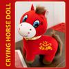 2026 Chinese New Year of The Horse Plush, Stuffed Animals Mascot Plush Ornament, Chinese New Year Plushes Horse Mascot, China Zodiac Decor for Spring Festival Lunar Years Gift Blessing Souvenir view 3