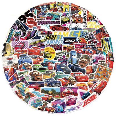 100 Pcs Car Theme Cartoon Stickers, Movies Cute Stickers, Can Be Used to Customize Items Like Phones, Tablets, Water Bottles, Guitars, Suitcases, Scooters, and More Into Your own Unique Possessions.