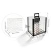 Clear Acrylic Poker Chip Case with 10 Trays, 1000 Chips Capacity Poker Chip Carrier Holder for Chips & Clay Chips, Tray Rack Chip Storage Display Case for Texas Hold'em, Blackjack, Poker Clubs view 2