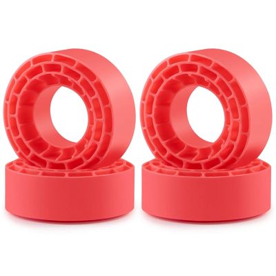 RC Repairs Spare Parts For TRX4M 1/18 4Pcs 1.3inch Tires Silicone Rubber Insert Foam 60x23mm Remote Control Crawler Car Parts(Red)