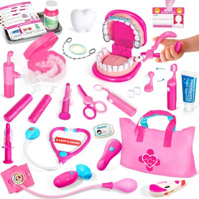 ULOVEME Kids Dentist Play Set & Doctor Kit for Toddlers 3-5