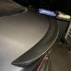 Rear Trunk Spoiler Wing for 2017-2023 2019 Model 3 Carbon Fiber LookReplacement for Tesla OEM view 2