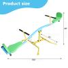 360 Degree Rotation Outdoor Kids Spinning Seesaw with Backrest for Age 3-8, Spin Teeter Totter Outdoor Playground Equipment Swivel Teeter Totter for Backyard (Spin Teeter Totter with Backreset) view 4