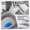 2Pcs Toilet Seat Cover Pad Zippered Washable Toilet Seat Cover Winter Pad Elastic Plaid Soft Warmer Accessories. view 3