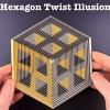 2026 Premium Hexagon Twist Illusion, 3D Printed Hexagonal Fractal Fidget Gadget, The Twist Illusion Sensory Gadget, Stress Relief Pocket Toy, Office Desks As A Stress-Relief Gifts (03#) view 2