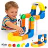 Electric Train Set for Kids, 3D Flexible Racing Car Track Set for Kids 4 5 6 7 8 Yrs Old, Electric Gravity Defying Car, STEM Educational Building Train Toys for Boys & Girls Birthday Gift(Starter Set) view 1