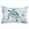Toddler Pillow Covers 16x24 Inch, Coastal Turtle Decorative Pillowcase with Zipper, Microfiber Pillow Protector, Beach Nautical Seashells Seaweed Coral Breathable Throw Pillowcases for Sofa Bed view 2