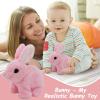 2026 New Hopping Rabbit Interactive Electronic Pet Plush Bunny Toy,with Sounds Movements Animated Walking Wiggle Ears Twitch,Shaking Ears for Boy Girl view 2