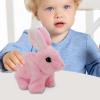 2026 New Hopping Rabbit Interactive Electronic Pet Plush Bunny Toy,with Sounds Movements Animated Walking Wiggle Ears Twitch,Shaking Ears for Boy Girl view 3