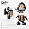 boxoon 9.1 In Halloween Skeleton Robot Toy, Animated With Music, Led Eyes, Black Present view 4