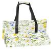 3 Pcs Empty Mahjong Bag Set Peony yellow flowers lemon fruits green leaves white floral Seamless Soft American Mahjong Tile Carrying Case Rack and Pushers Bags Game Night Accessories Gifts for Women view 1