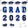 Graduation Yard Signs Class of 2026, 14 PCS Large Blue Graduation Yard Decorations with Lawn Stakes, Congratulations Outdoor Grad Decor Party Supplies Favors for High School, College & High School view 3