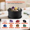 Caviresta 3 lb Rock Tumbler Kit with Direct-Drive Motor, Polishing Kit with 4 Speed & 9-Day Timer, Includes Rough Gemstones & Polishing Grits, Complete Polishing Kit for Adults & Kids view 3