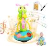 Caterpillar Toy, Wriggle Caterpillar, Electric Dancing Saxophone Toy with Music and LED Light, Educational Sensory Saxophone for 0-3 Year Olds Learning Toys, USB Charging view 3