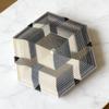 2026 3D Printed Hexagon Twist Illusion Fidget Toy, 5.35x6.18x0.39in, Hypnotic Desk & Pocket Fidget for Adults & Teens (Golden) view 2