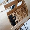 AEORCACC S09 1400mm55inch Balsa Wood Biplane RC Airplane Kit - 4CH Easy Training Model Wooden Assembly RC Aircraft Remote Control Model Kit view 4