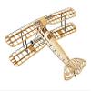 AEORCACC S09 1400mm55inch Balsa Wood Biplane RC Airplane Kit - 4CH Easy Training Model Wooden Assembly RC Aircraft Remote Control Model Kit view 4