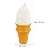 2 Pcs Fake Ice Cream, Lifelike Plastic Food Cone Prop, Artificial Dessert Display Model for Photography Decorations view 3