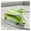 Wiggle Scooter Swing Car Wiggle Car with Silent Flashing Wheels and Music Anti-Rollover Ride-On Toy for 3+ Year Olds Kids(Orange) view 3