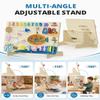 BlueWood Wooden Busy Board for Toddlers 18+ Months, 12-in-1 Montessori Philosophy Educational Toy, Activity Center Made from Basswood, No Drilling, Easy to Install & Store - Ocean view 4