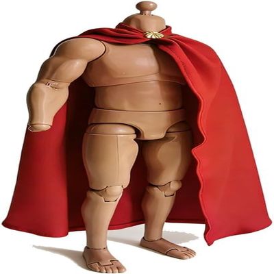 nyyuqi 1/6 Scale 10.23'' Red Cape with Gold Buckle, Fabric Cloak for 12'' Action Figure Custom Accessory (1* red Cape)