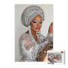 Gorgeous Black Woman 1000 Pieces Puzzle for Adults, Educational Intellectual Jigsaw Puzzle,Black History Month Fantasy Puzzles for Adults Fun Game 20 * 28.8 Inch view 3