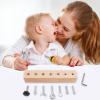 Kids Screwdriver Board Set - Fine Motor Development Activity - Wooden Screwdriver Tool Set - For Preschoolers Over 3 Years Old Home And Travel view 3