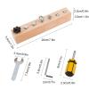Kids Screwdriver Board Set - Fine Motor Development Activity - Wooden Screwdriver Tool Set - For Preschoolers Over 3 Years Old Home And Travel view 4