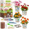 PLANTMEW Paint & Plant Flower Growing Kit for Kids - Easter Gifts for Kids Gardening Set with 4 Pots - Unique Birthday, Crafts & Arts, Gardening Gifts for Girls & Boys, Ages 5, 6, 7, 8-12 Years Old view 1