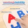 Silicone Letter Tracing Mat, Double-Sided Textured ABC Learning Toy view 2