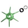 Modified for Abu Max Series Brake for B3 B4 P3 P4 P5 Water Droplet Wheel, Aluminum Alloy Six Star Brake Replacement Accessory, Compatible with Black Red Gold(Green)(Left Hand) view 2