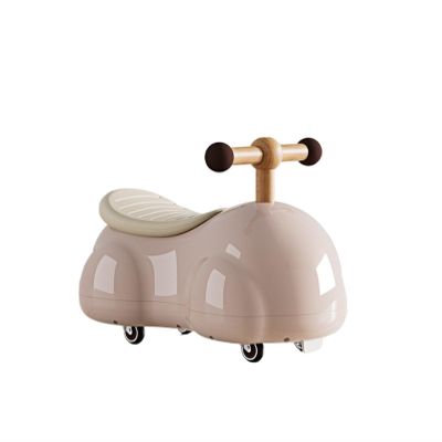 Wiggle Scooter Ride On Push Car Peanut Shape Wiggle Car with Silent Wheels Sliding Toys for Boys Girls Indoor Outdoor Play(Pink)